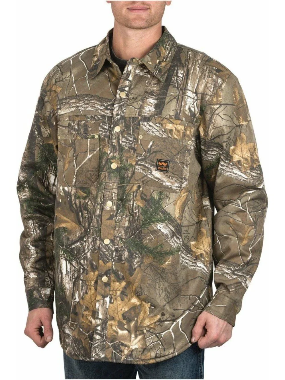 Walls Men's Zero Zone Fleece Lined Shirt Jacket  Walls YJ316 Lufkin Real Tree XL